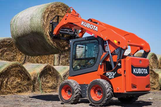 A skid steer and bale fork attachment can save you hours.